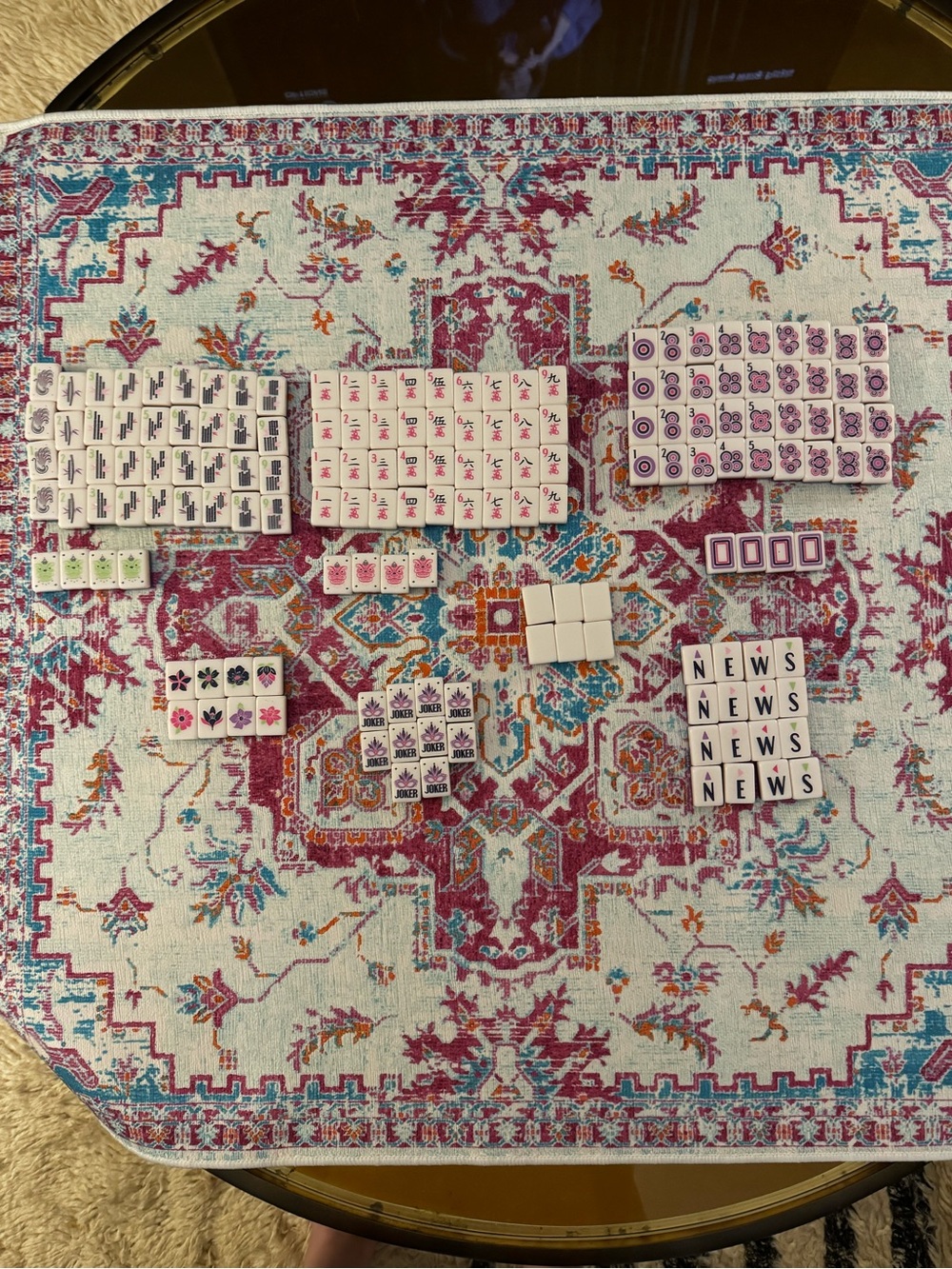 Oh My Mahjong Lilac Soiree Tile Set - like new